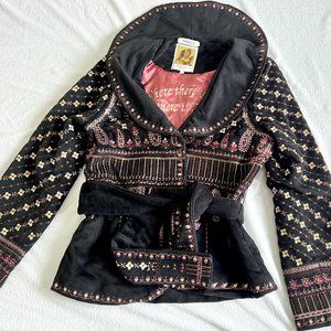 Paparazzi “where there is love there is life” embroidered jacket - size Large